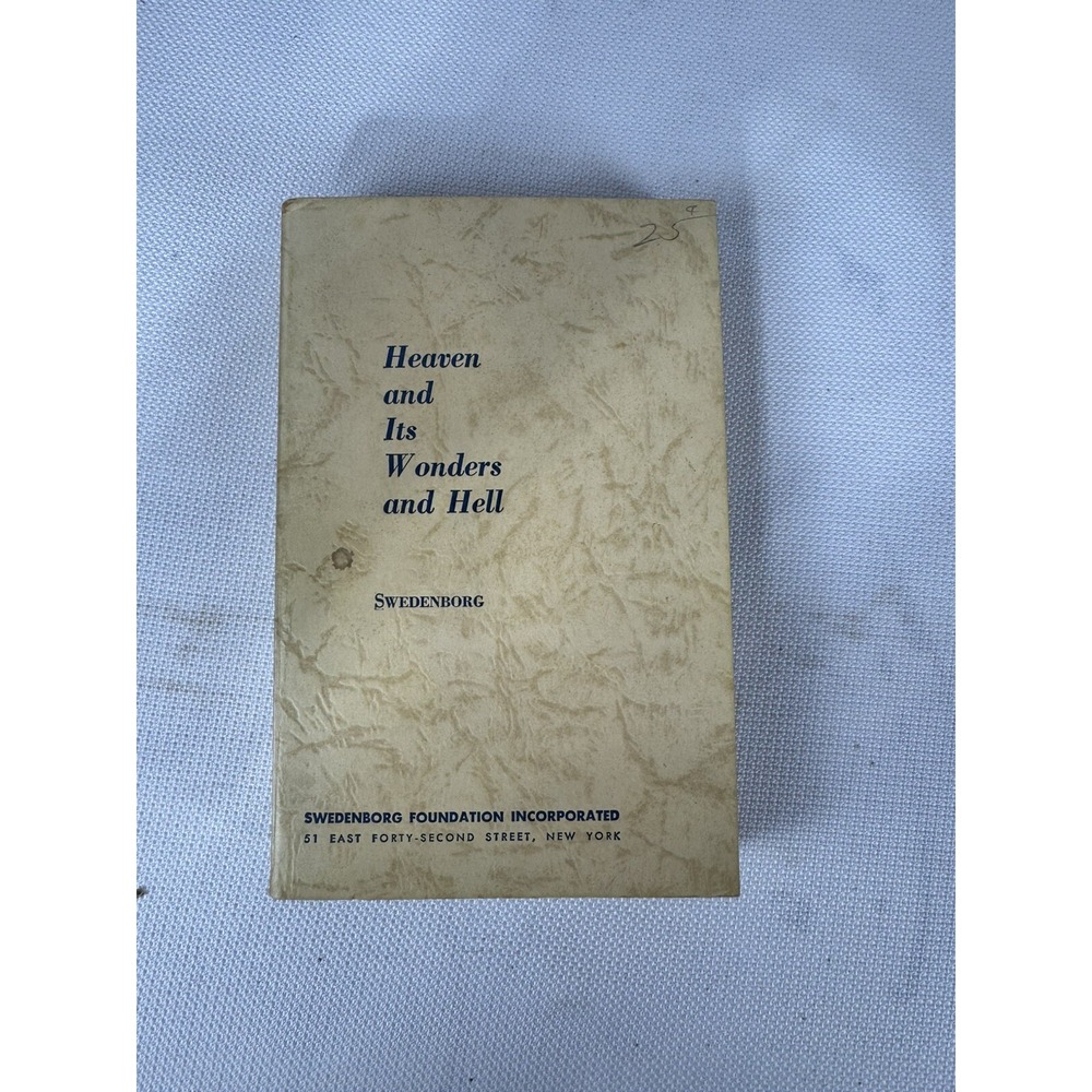 Heaven‎ and Its Wonders and Hell: From Things Heard And Seen 1956 Rare